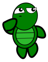 Cartoon - Turtle-Thinking 