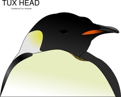 Objects - Tux Head clip art 