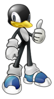 Tux The penguin in sonic style