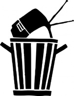 Tv In Trash clip art