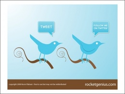 Nature - Twitter Style Bird Icons 