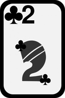 Business - Two Of Clubs clip art 