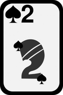 Objects - Two Of Spades clip art 