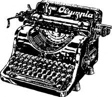 Business - Typewriter clip art 