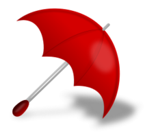 Icons - Umbrella (Red) 