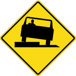 Uneven Surface Ahead Sign Preview