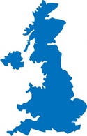 Maps - United Kingdom Map clip art 