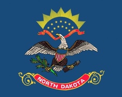 Signs & Symbols - Us North Dakota Flag clip art 