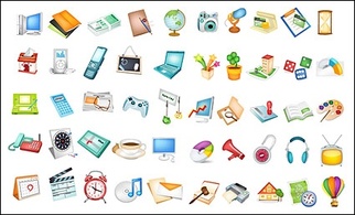 Icons - Useful items commonly used icon vector material 