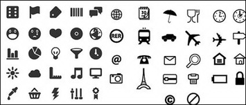 Utility marking of small icons vector Preview