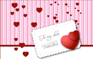 Valentines Day card vector Preview
