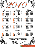 Vector 2010 Calendar 