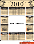 Vector 2010 Calendar 