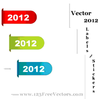 Elements - Vector 2012 Labels – Stickers 