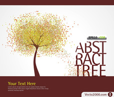 Flowers & Trees - Vector Abstract Tree 