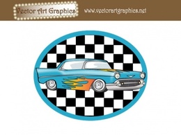 Transportation - Vector Art Graphics - Classic Automobile 