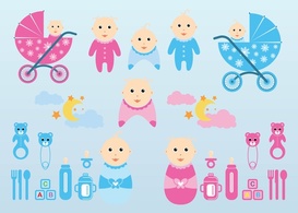 Elements - Vector Baby Graphics 