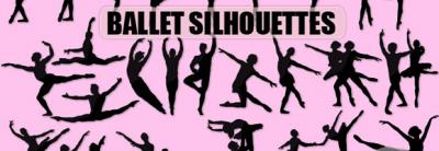 Silhouette - Vector Ballet Silhouette 