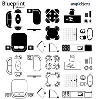 Vector Blueprint Elements Preview