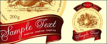 Banners - Vector bottles paste 