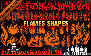 Vector Flame Shapes Preview
