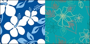 Backgrounds - Vector flowers background material and practical 