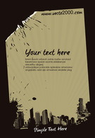 Buildings - Vector Flyer City Illustration Template-ove 