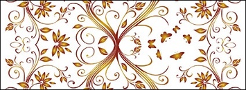 Backgrounds - Vector gorgeous patterns background material 