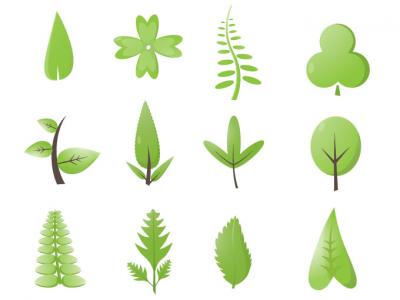 Nature - Vector Green Leaves #1 