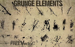 Vector Grunge Elements Preview