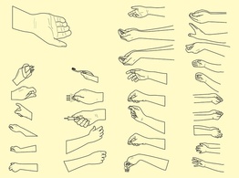 Vector Hand Positions 