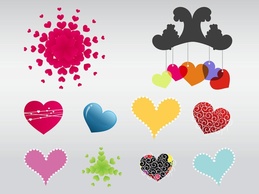 Vector Heart Elements