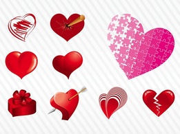 Vector Hearts