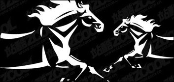 Animals - Vector horses material 