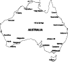 Vector Map Of Australia (cities) Preview