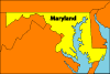 Vector Map Of Maryland 