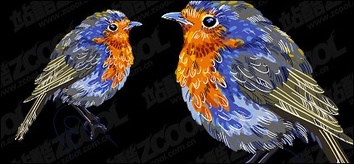 Vector material birdies 