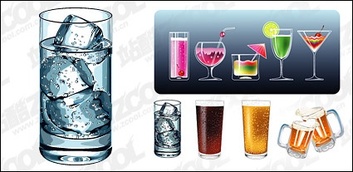 Holiday & Seasonal - Vector material cool summer drinks 