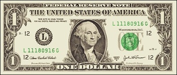 Vector material dollar banknotes 