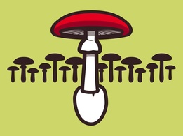 Food - Vector Mushroom 