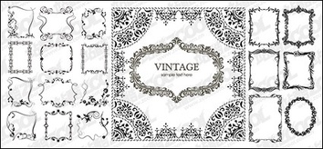 Vector number of beautiful and practical material lace