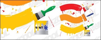 Spills & Splatters - Vector paint brush material -2 