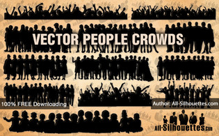 Vector people crowds 