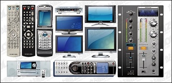 Vector series multimedia phones electrical material