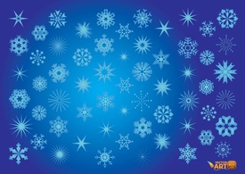 Nature - Vector Snowflakes 