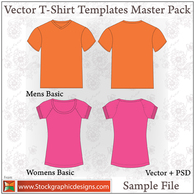 Elements - Vector T-Shirt Templates 