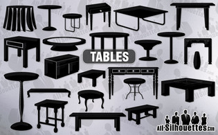 Vector tables clipart