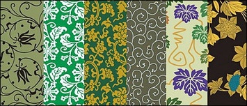 Backgrounds - Vector traditional pictorial series 7 -Background patterns 