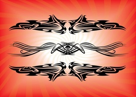 Vector Tribal Tattoos Preview