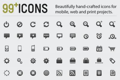 Vector Web Icons Preview